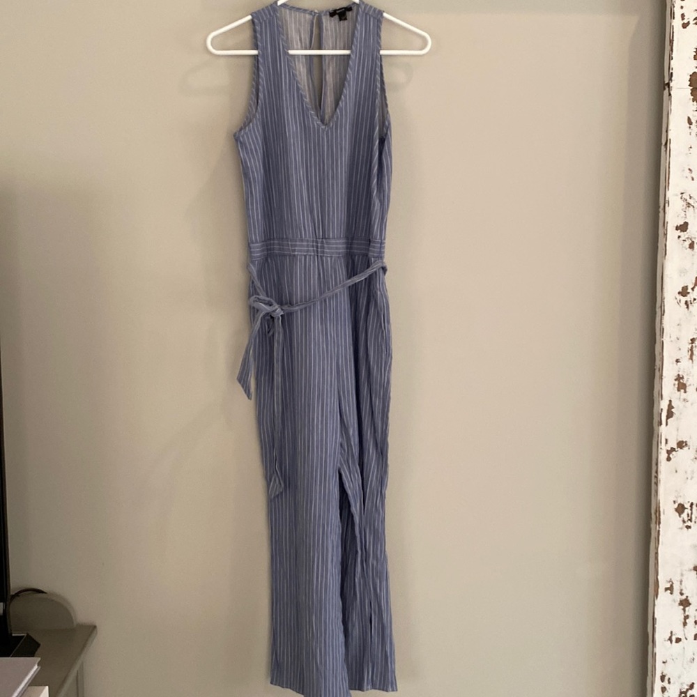 Blue drew jumpsuit